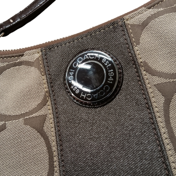 Vintage Monogram Coach Demi Shoulder Bag - Picture 3 of 5